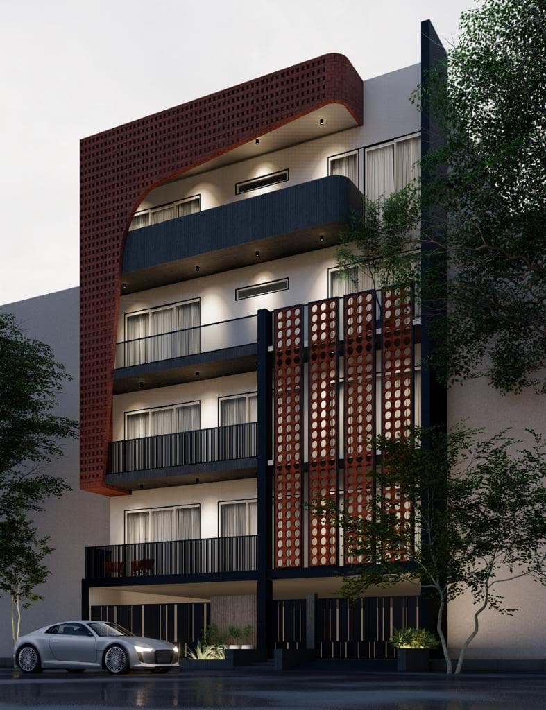 Empero Arcade LLP — Brick Jaali Façade