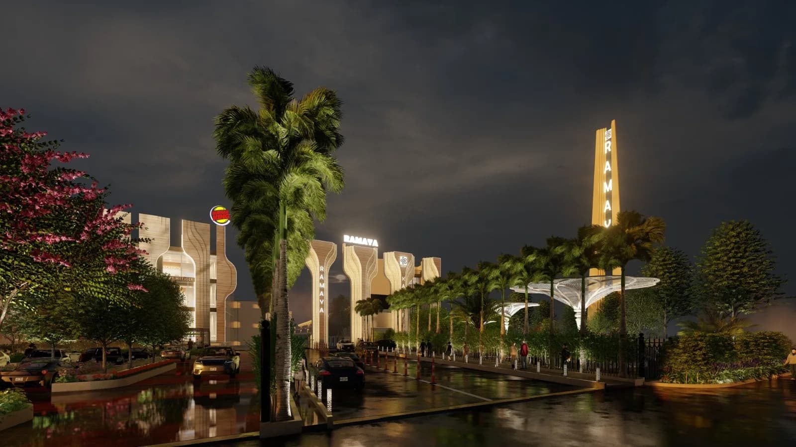 Ramaya Commercial Complex — Entrance Boulevard & Signature Tower