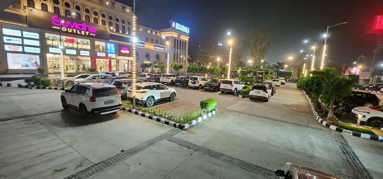 Sarvada — Parking Forecourt & Suvidha Frontage